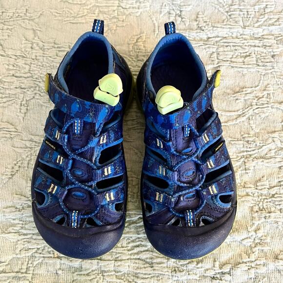 Keen Kids Newport H2 Sandals Kids Size 12 Outdoor Drawstring Wahsable - Picture 3 of 12